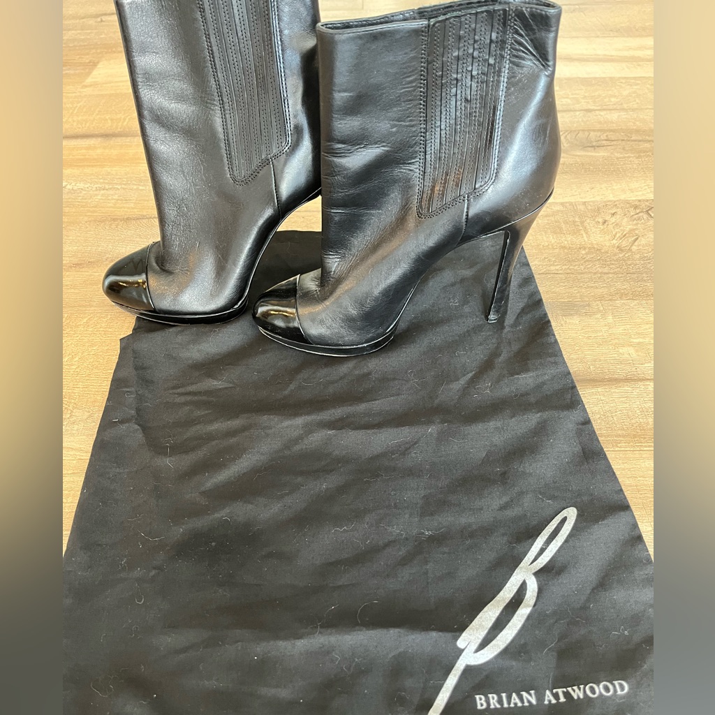 Brian Atwood Black Boots Sz 7/37